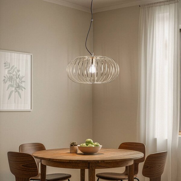 Lampada a sospensione Globe Domiluce, dimmerabile, Ottone / Oro, Soggiorno / Sala da pranzo, Metallo, Lampada a sospensione