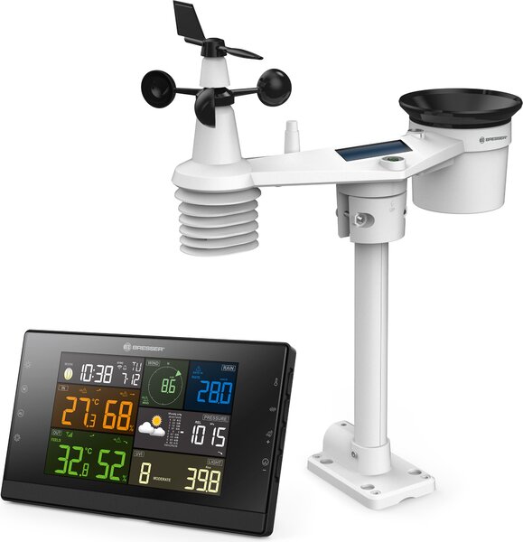 Bresser - 12485 - Stazione meteorologica WLAN professionale Profi-WSC con sensore 7-in-1