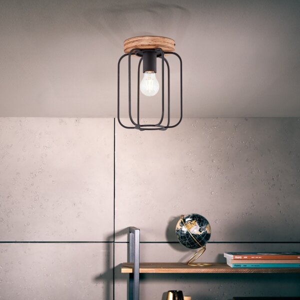 Brilliant - Plafoniera TOSH 1xE27/40W/230V pioppo
