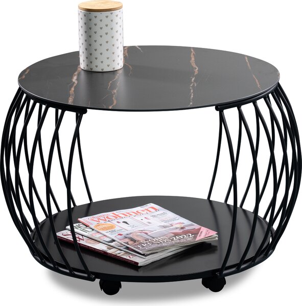 M2 Kollektion Macau 1 - Tavolino moderno (diametro 60 cm, altezza 46 cm)