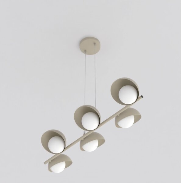 Lampada a sospensione con cavo BOOM 6xG9/8W/230V beige