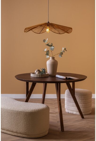 Lampada a sospensione color oro con paralume in carta intrecciata ø 62 cm Sombra - Leitmotiv