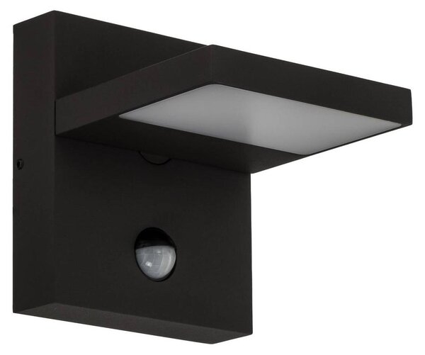 Applique da esterno Lucande LED Silvan, antracite, sensore, IP54