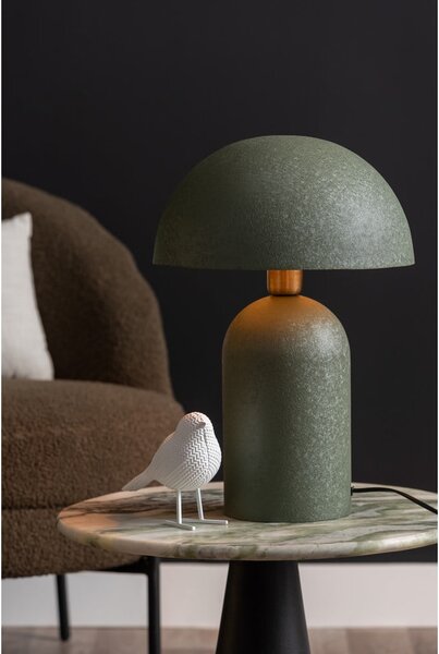 Lampada da tavolo verde con paralume in metallo (altezza 43 cm) Boaz - Leitmotiv