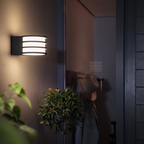 Philips - Lampada da parete esterna LED RGB dimmerabile Hue LUCCA 1xE27/8,1W/230V IP44