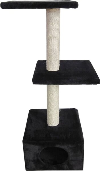 Ebi tiragraffi Palazzo 30x30x90 cm nero