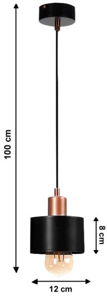 Lampadario a sospensione con filo BODO 1xE27/60W/230V