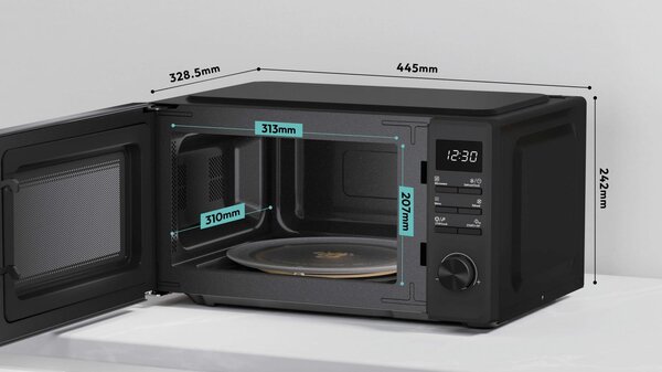 Candy Forno Microonde Combinato con Grill Capacit 20 Litri Potenza 700 Watt con Timer colore Nero - CMW520GDB 011