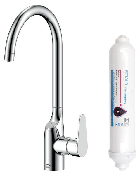 Laveo CLARO miscelatore da cucina con sistema di filtrazione Amii BAKB098D