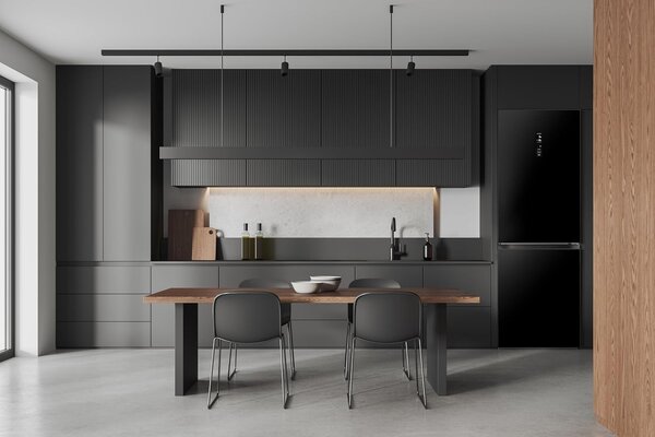 CROMBERG Frigorifero Combinato Capacit 323 Litri Classe energetica E Raffreddamento Total No Frost colore Nero - HRHCV46SGB