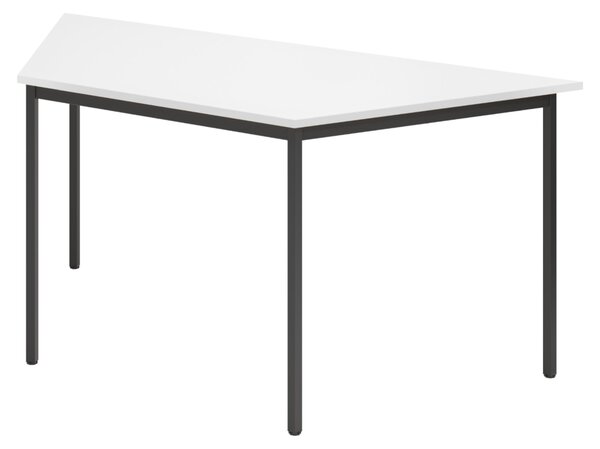 Tavolo da mensa bümö serie V - Dimensioni: trapezio: 160x69 cm, aspetto: bianco/nero