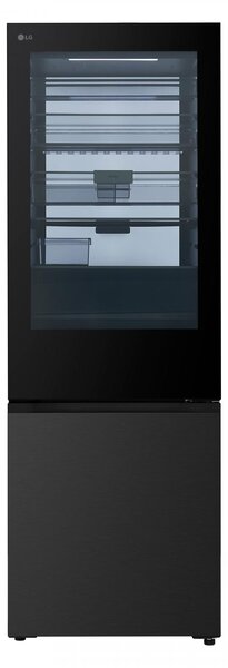 Lg Frigorifero Combinato Capacit 465 Litri Classe energetica C Raffreddamento No Frost colore Nero - GBGW92GCEV.AEVQEUR InstaView