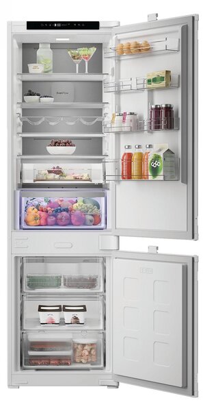 Hotpoint Ariston Frigorifero da Incasso Combinato Capacit 270 Litri Classe energetica E Raffreddamento No Frost colore Metallico - HPK2 5292 B4E1