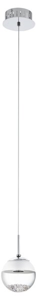 Lampada a sospensione LED MONTEFIO 1 1x5W cromo, bianco, trasparente (LT)