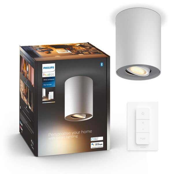 Philips Hue White Amb. Pillar Spot 1 flg. bianco 350lm DS