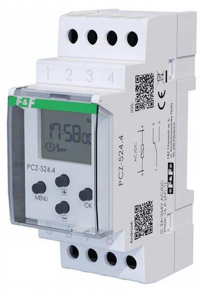 F&F | Orologio Astronomico PCZ-524.4 - Nero - Controllo Intelligente - Risparmio Energetico