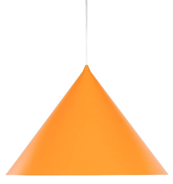 Lampada a sospensione Cono, 1 luce, Ø 50 cm, arancione, E27 Cono TK Lighting, dimmerabile, Giallo / Arancione, Soggiorno / Sala da pranzo, Metallo, Moderno