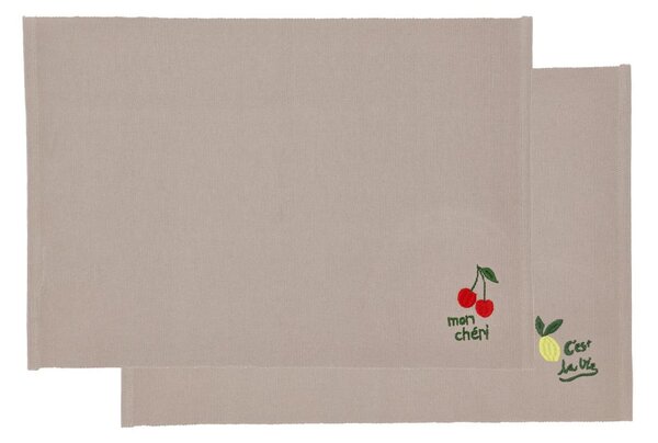 Tovagliette in set in cotone 2 pz 33x48 cm Bistro – Södahl