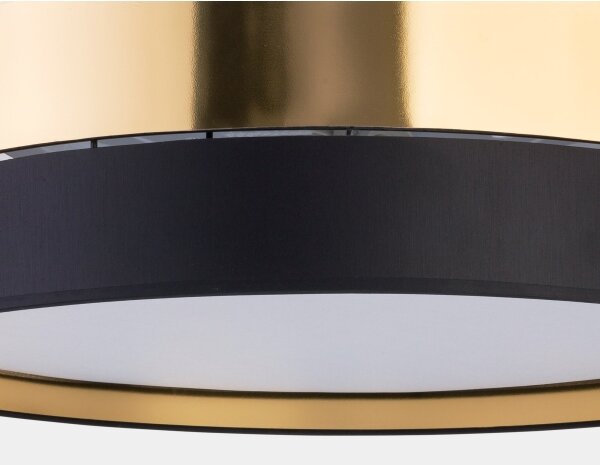 Plafoniera HILTON 4xE27/15W/230V d. 60 cm ottone/nero