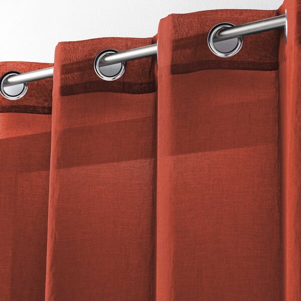 Tenda sottile color terracotta 140x240 cm Telma – douceur d'intérieur