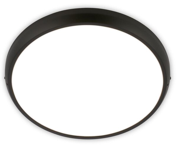 BRILONER - Lampada da soffitto a LED, grado di protezione IP44, luce bianca neutra, colore nero, diametro 37,5 cm