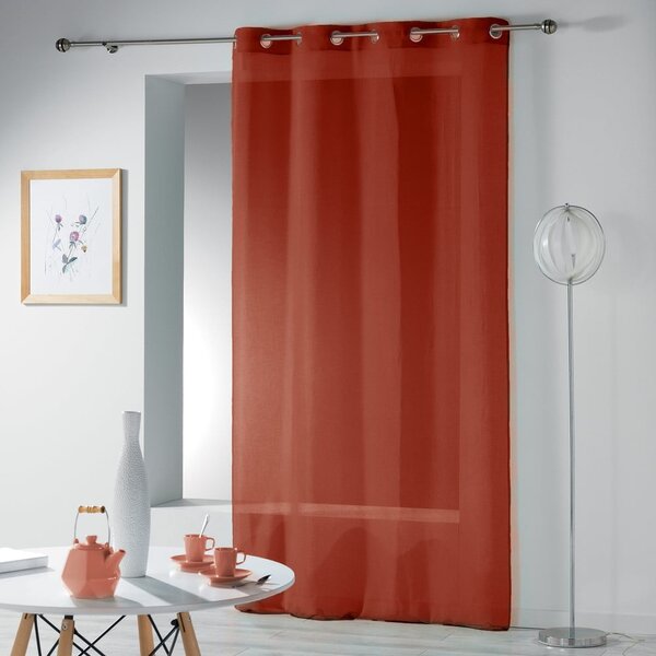 Tenda sottile color terracotta 140x240 cm Telma – douceur d'intérieur