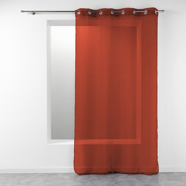 Tenda sottile color terracotta 140x240 cm Telma – douceur d'intérieur