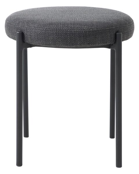 Sgabello grigio scuro in metallo impilabile Pelican – Unique Furniture