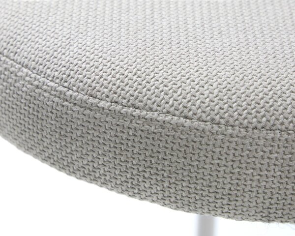 Sgabello color crema in metallo impilabile Pelican – Unique Furniture