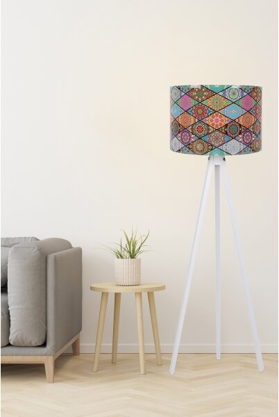 Lampada da terra AYD 1xE27/60W/230V multicolore/bianco