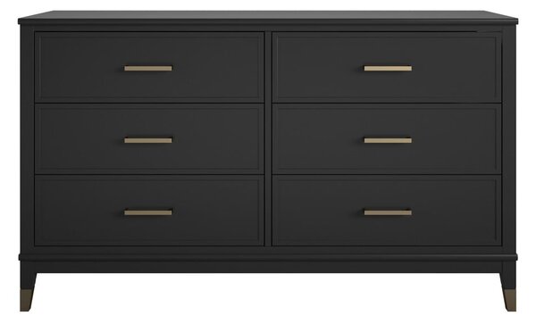 Cassettiera nera , 144 x 85 cm Westerleigh - CosmoLiving by Cosmopolitan