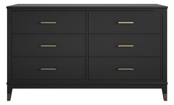 Cassettiera nera , 144 x 85 cm Westerleigh - CosmoLiving by Cosmopolitan