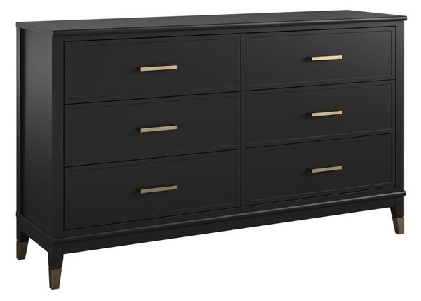 Cassettiera nera , 144 x 85 cm Westerleigh - CosmoLiving by Cosmopolitan