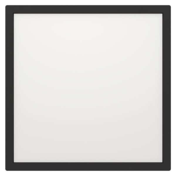 Eglo Plafoniera LED Rovito nero 29 x 29 cm bianco caldo-bianco freddo
