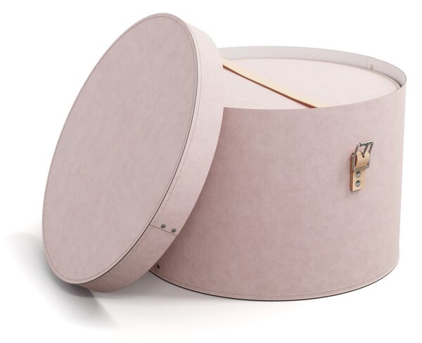 Scatole in set con coperchio rosa chiaro in cartone 2 pz ø 37,5x25 cm Rut Restore Paper Laminate – Bigso