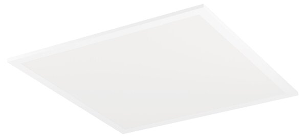 Pannello LED EGLO Moradillo, plafoniera piatta, pannello da soffitto in metallo bianco e plastica, lampada da soffitto bianco caldo, bianco neutro, bianco freddo, 40 x 40 cm
