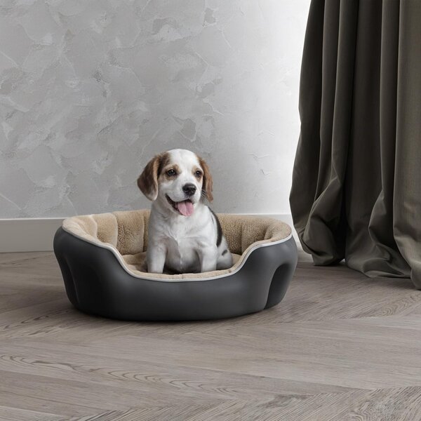 Letti per cani e gatti italiani, marca COCCOLE, modello Creme, dimensioni 48x42x16 cm