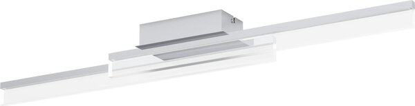 Plafoniera Moderna Palmital Alluminio Cromo 2 Luci Led Integrato 11W