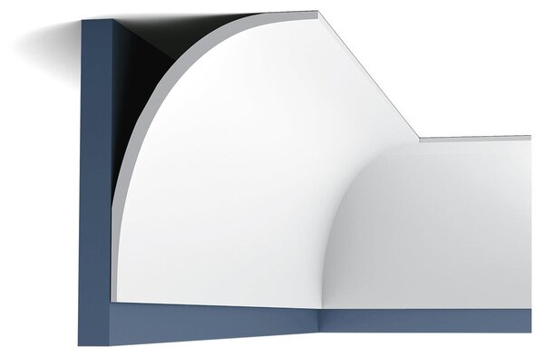 Orac Decor C990 Luxxus Profilo di alta qualità Modanatura decorativa Profilo in stucco Modanatura angolare per cornici a soffitto | 2 metri