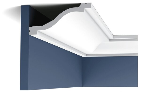 Orac Decor C331 Luxxus profilo decorativo a soffitto a parete modanatura decorativa a stucco profilo decorativo a cornice modanatura decorativa ad angolo | 2 metri