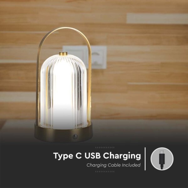 Lampada da tavolo LED dimmerabile LED/1W/5V 3000-6000K 1800 mAh oro