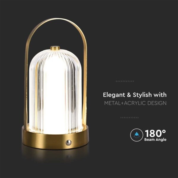 Lampada da tavolo LED dimmerabile LED/1W/5V 3000-6000K 1800 mAh oro