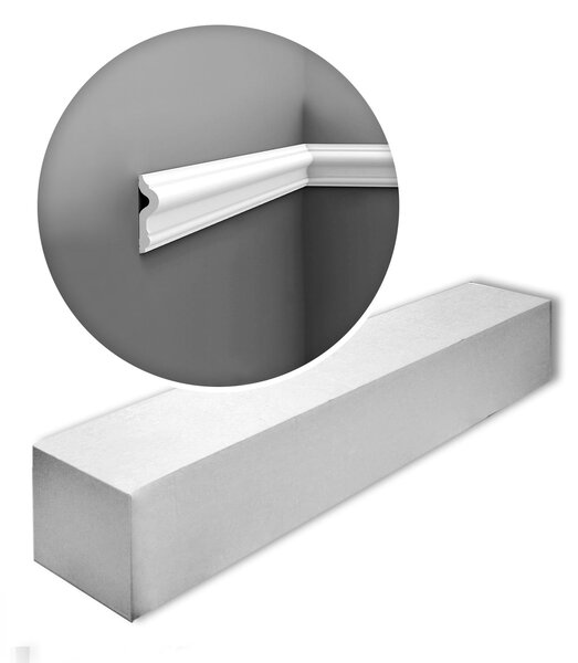 Orac Decor PX202-box AXXENT 1 cartone con 28 strisce decorative Rivestimento murale stile classico colore bianco | 56 m