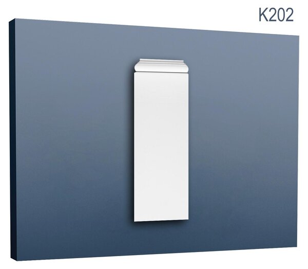 Orac Decor K202 Luxxus Stucco Pilastro Elemento decorativo in schiuma rigida leggera e stabile Bianco | 54 Cm