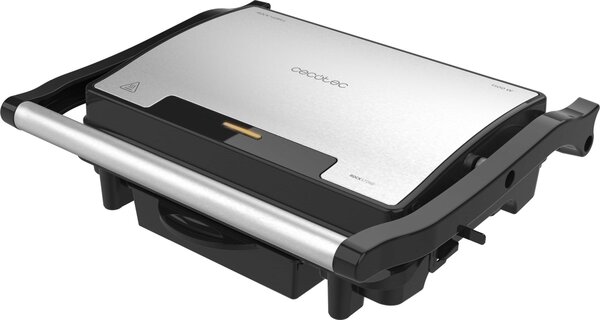Cecotec Rock'nGrill Rapid griglia elettrica, piastra e piastra per panini, 1500W, 24,5 x 17,3 cm, rivestimento RockStone