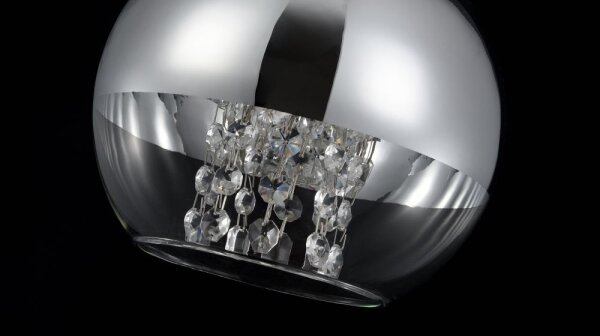 Maytoni P140-PL-110-1-N - Lampadario a sospensione con filo FERMI 1xE27/60W/230V cromo