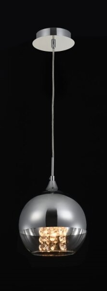 Maytoni P140-PL-110-1-N - Lampadario a sospensione con filo FERMI 1xE27/60W/230V cromo
