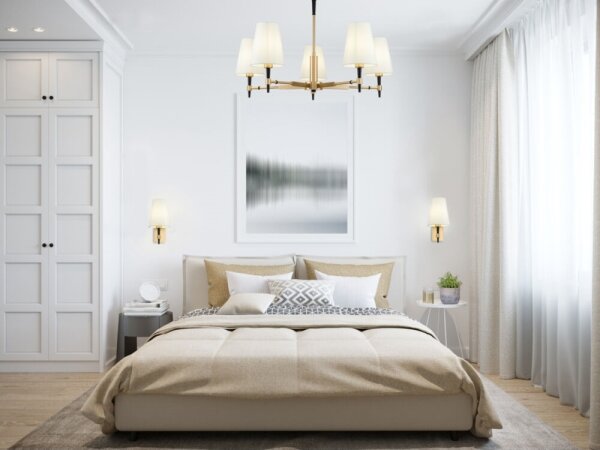 Maytoni H001CL-05BS - Lampadario a sospensione con supporto rigido ZARAGOZA 5xE14/40W/230V