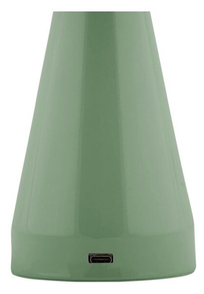 Lampada da tavolo dimmerabile a LED verde con paralume in metallo (altezza 20,5 cm) Rachel - Leitmotiv