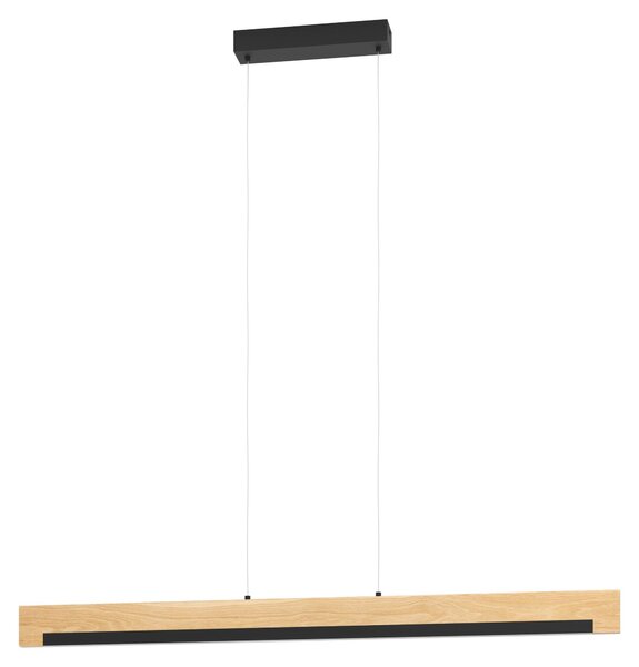 EGLO CAMACHO, Nero, Marrone, Acciaio, Legno, Universale, IP20, II, LED